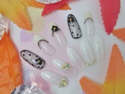 キュートドット　＆　ふんわりカラグラ　5800円|ネイリッシュクラブ　新宿東口店