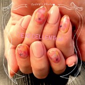 花柄ネイル|エクセレントネイル　佐世保店