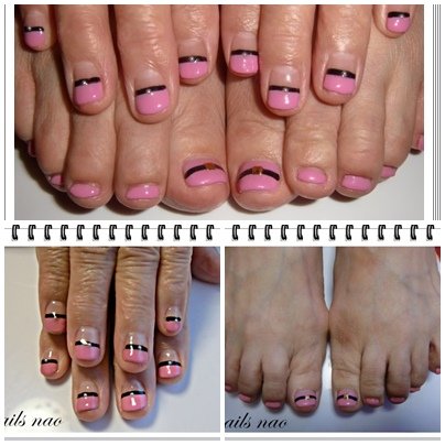 ハンド＆フット　お揃いデザイン フットナ②|nails nao