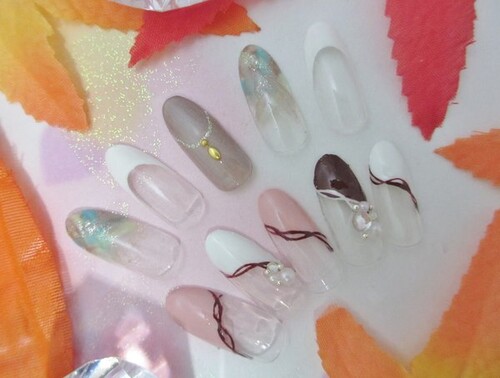 ふんわりチェック　＆　繊細フレンチ　6300円