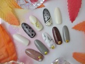 フリル　＆　大理石　6300円|ネイリッシュクラブ　池袋東口店
