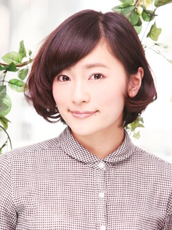 レトロな雰囲気がお似合いの耳かけ内巻きボブ|美容室　コミュニティサロン と和　巣鴨店