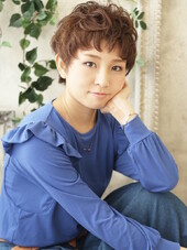 髪の柔らか質感を引き出し女性らしくガーリーショート|美容室　コミュニティサロン と和　巣鴨店