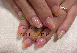 ラメでキラキラレインボー