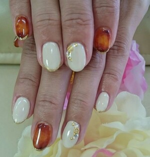 べっ甲ネイル Happyネイル佐世保店 ハッピーネイルサセボテン 長崎県 佐世保 のネイルデザインカタログ ビューティーパーク