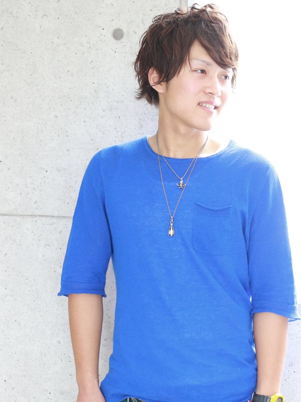 メンズ2ブロックパーマ・オムスモーキー|Wiz 富里店