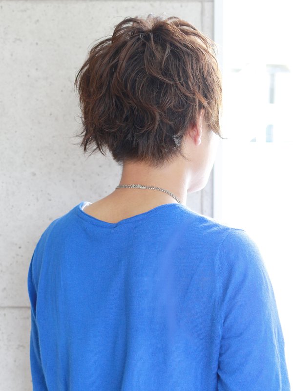 メンズ2ブロックパーマ・オムスモーキー|Wiz 富里店