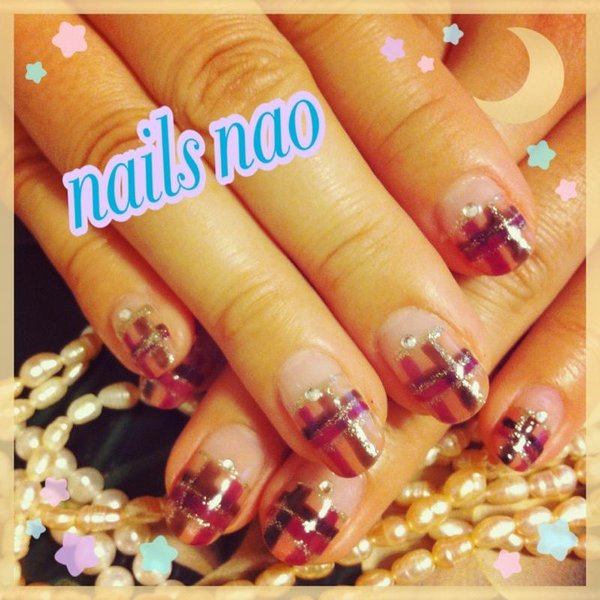 シックな秋チェック|nails nao
