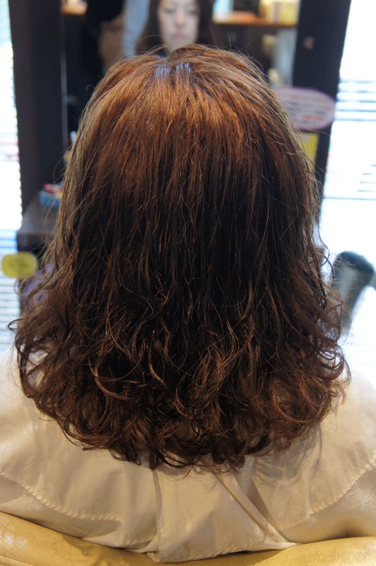 低温保湿デジタルパーマ＋縮毛矯正|Hair EG-O B＋1(ブラックプラスワン)