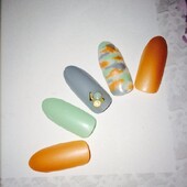 10月定額ジェル☆デザイン5|スパクレエル　ネイル　旭橋店