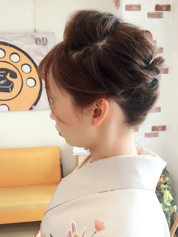 和風ゆるふわ編み込みヘア|Infini-Y’s　ウェルディ長泉店