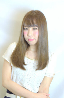 【Licht】ツヤツヤ☆ロングボブ、シースルーバン