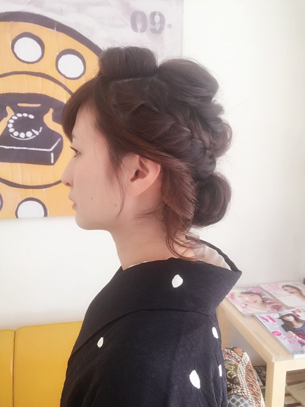 和服でゆるふわヘアセット|Infini-Y’s　ウェルディ長泉店