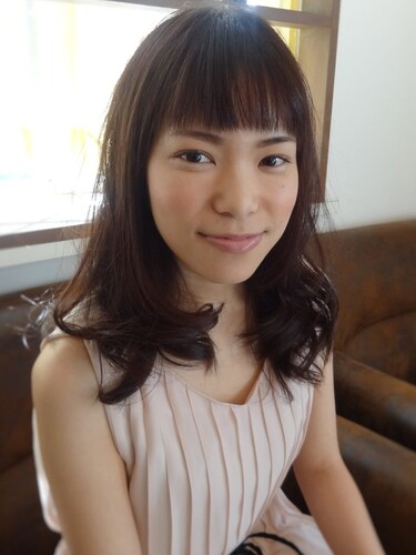 外国人風ショートバングスタイル