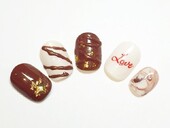 短くてもかわいい☆チョコレートネイル！|トータルビューティーサロンviola