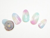 スノードームで差を付ける！雪の結晶ネイル☆|トータルビューティーサロンviola