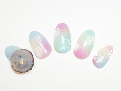 スノードームで差を付ける！雪の結晶ネイル☆|トータルビューティーサロンviola