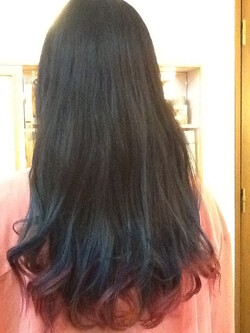 ネイビー ボルドーディップグラデ feliz☆