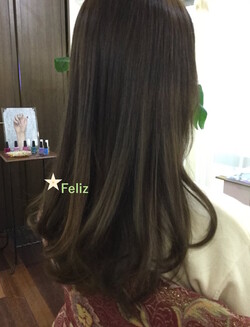 フェリス☆グレーアッシュベージュ グラデーション