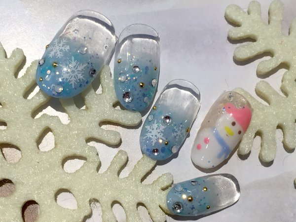 キラキラスノードーム|エクセレントネイル　アミュプラザおおいた店