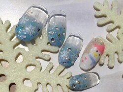 キラキラスノードーム|エクセレントネイル　アミュプラザおおいた店