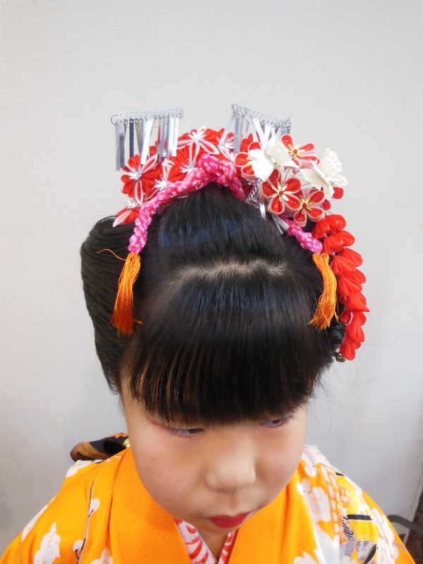 七五三　七歳　新日本髪|hair＆make do-ya