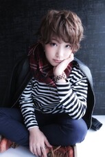 ショートグレージュ|オレンジ