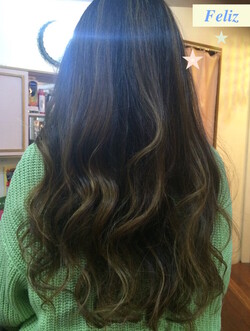 ハイライトカラー 外国人風デザインカラー☆フェリス