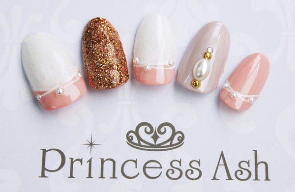  パーティに★上品ネイル|Princess Ash 阪急三番街店