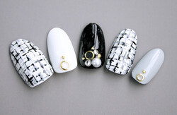  大人可愛い★ツイードネイル