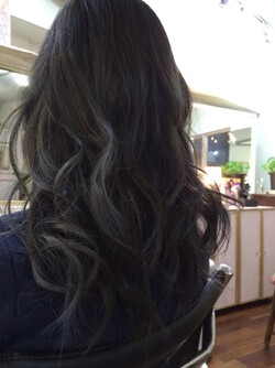 ダークグレージュ アクセントクリアハイライトカラー