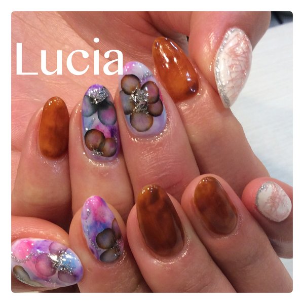 春ジェルフラワーネイル|Lucia