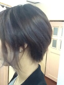 ショートカット＋ラベンダーカラー　