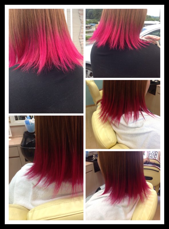 毛先カラー|takeuchi barber