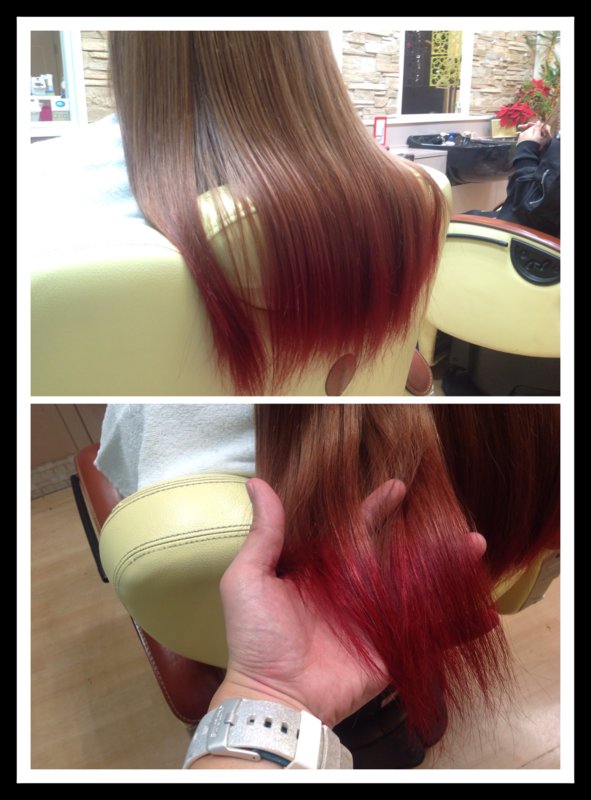 毛先カラー|takeuchi barber