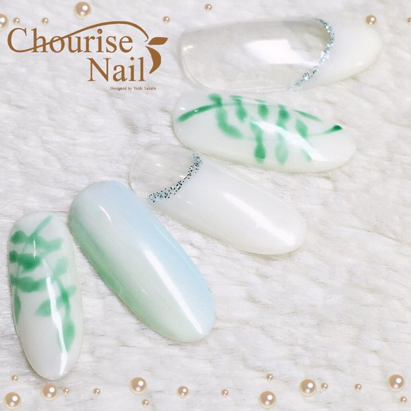 【5月のおすすめ】爽やかリーフネイル♡|Chourise Nail*