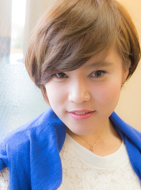 大人のこなれ感☆重めバングのマッシュショート|eclat hair&amp;beauty