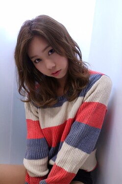  朝ラクチン♪おフェロな大人ウェーブセミディ|eclat hair&amp;beauty