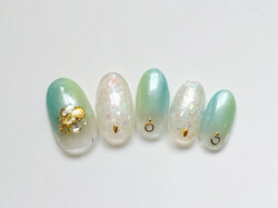 キラキラマリンネイル|エクセレントネイル　アミュプラザおおいた店