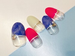 POPデニムネイル|エクセレントネイル　アミュプラザおおいた店