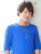 メンズ2ブロックパーマ・オムスモーキー|Wiz 鎌ヶ谷店