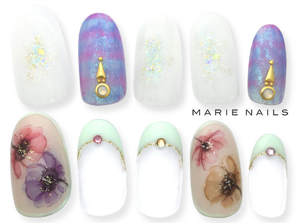 新規オフ込みー定額¥8000コース2|MARIE NAILS 磐田店