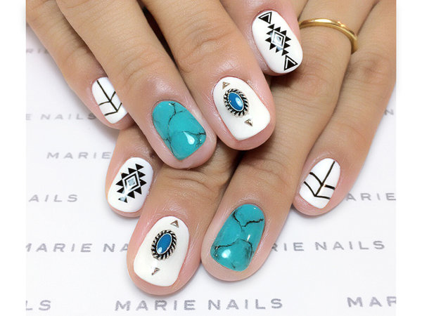 お客様ネイルデザイン2ー¥6700(税抜)|MARIE NAILS  いわきラトブ店