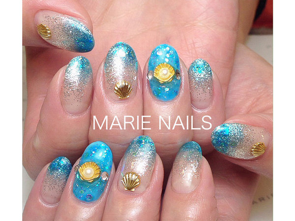 お客様ネイルデザイン3ー¥6300(税抜)|MARIE NAILS  いわきラトブ店