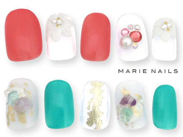 定額5980-オフ込み＆ストーンのせ放題1|MARIE NAILS 南堀江店
