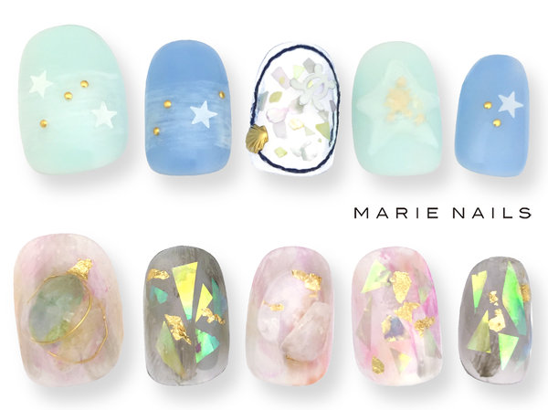 新規-定額¥7980新規のせ放題10本1|MARIE NAILS 南堀江店