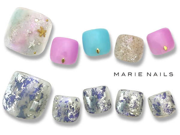 フット定額6000円【初回オフ込】062c|MARIE NAILS 表参道店