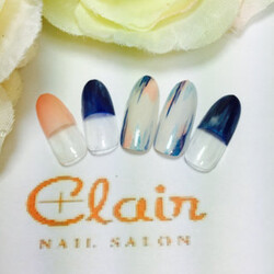 7月定額ジェル¥6,000コース☆デザイン2|スパクレエル　ネイル　旭橋店