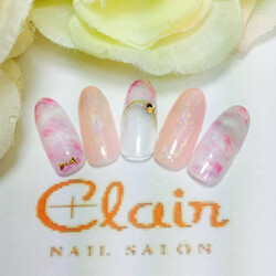 7月定額ジェル¥6,000コース☆デザイン3|スパクレエル　ネイル　旭橋店