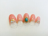 ターコイズタイダイ|エクセレントネイル　佐世保店